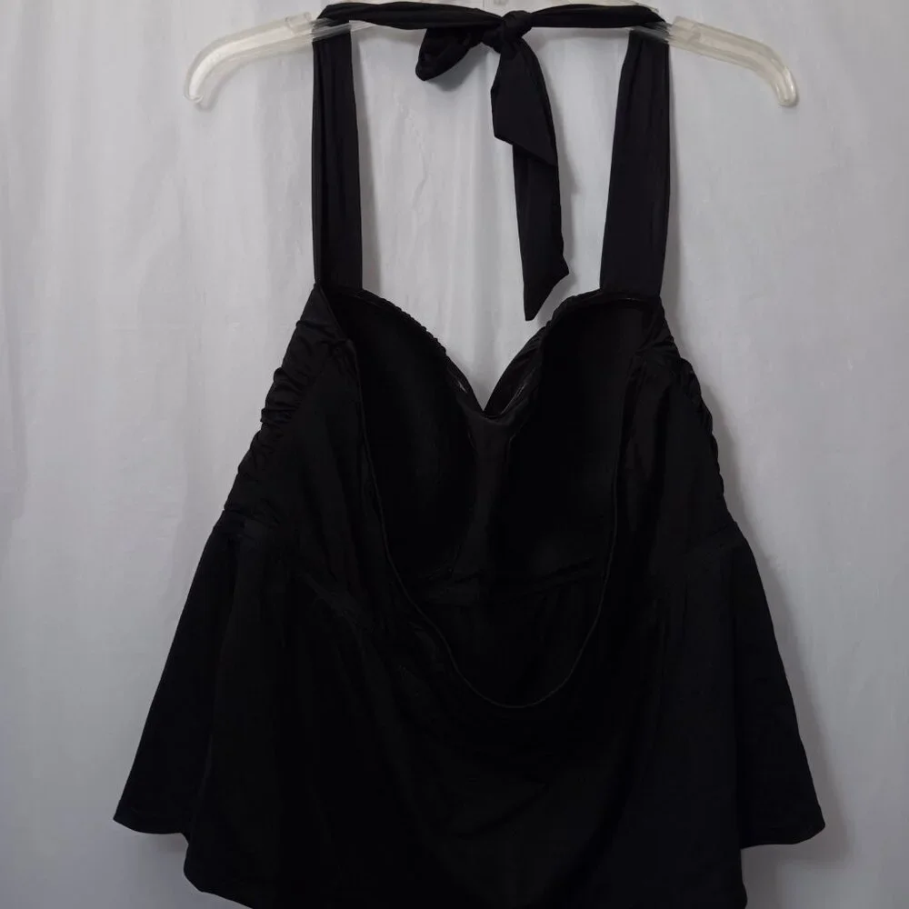 MYNAH WOMEN'S HALTER TANKINI SWIM TOP - Picture 5 of 9